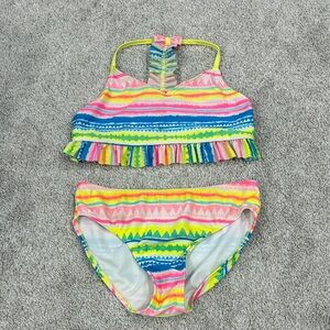 Cat & Jack Vibrant Striped Bikini Set
